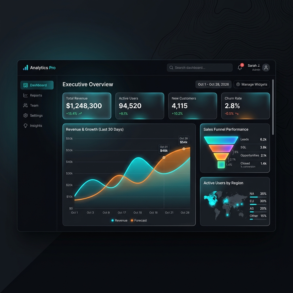 SaaS Analytics Dashboard