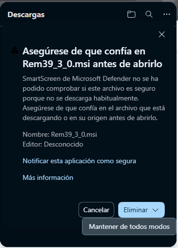 Paso 3: Mantener de todos modos y abrir archivo